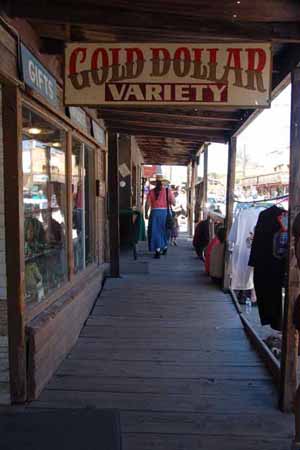 street front with donkey